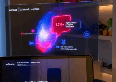 Écran OLED transparent pour l'événementiel | Immersiv Events