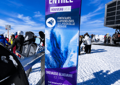 Installation du sol LED pour l'événement ADS aux Arcs 2000
